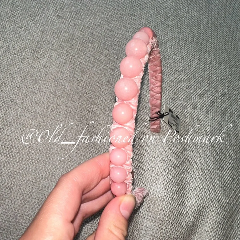 LELE SADOUGHI Graduated Stone Bead Headband - Rose (Price Firm)